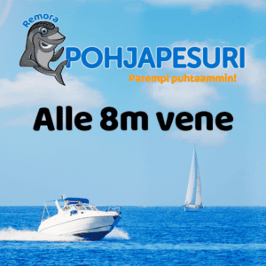 Pohjapesuri alle 8m vene