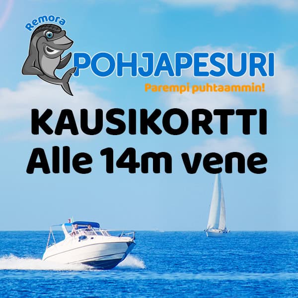 Pohjapesuri kausikortti alle 14m vene